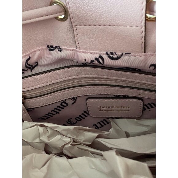 Juicy Couture Classic Scottie Dogs Tote Chocolate Pink Daydreamer Viral NEW - Picture 13 of 16